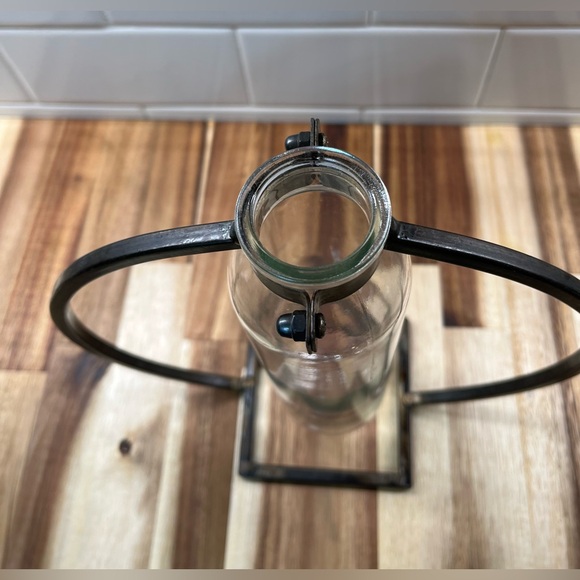 Metal and Glass Bud Vase - Picture 2 of 6